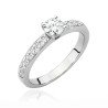 Pierścionek W534 Diament 0,40ct białe złoto