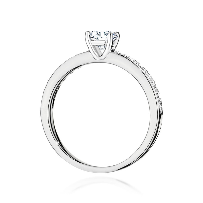 Pierścionek W534 Diament 0,50ct białe złoto