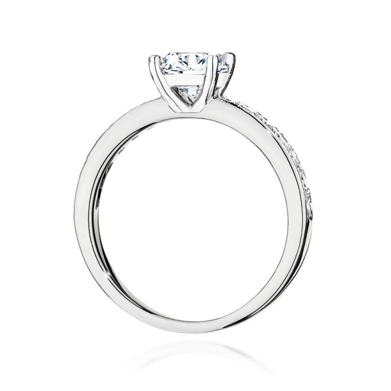Pierścionek W534 Diament 1,00ct białe złoto