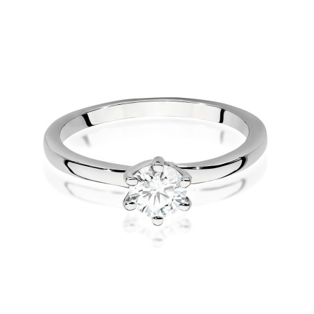 Pierścionek W535 Diament 0,50ct białe złoto