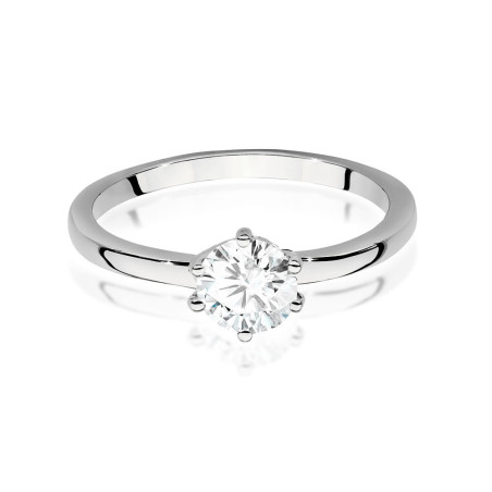 Pierścionek W535 Diament 0,70ct białe złoto