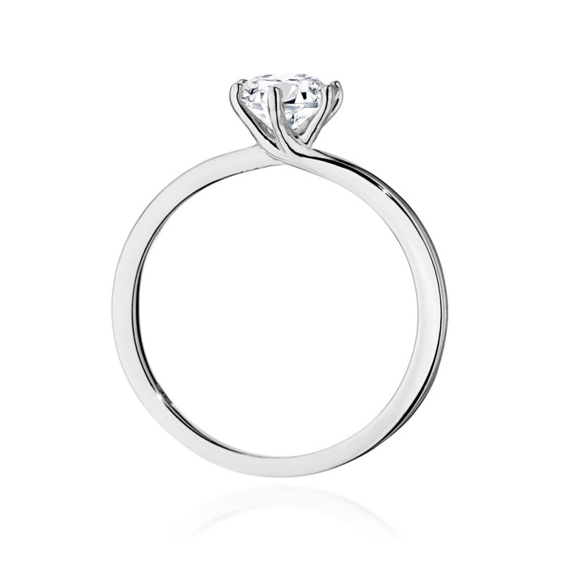 Pierścionek W535 Diament 0,70ct białe złoto