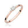 Pierścionek W0464 Diament 0,01ct różowe złoto
