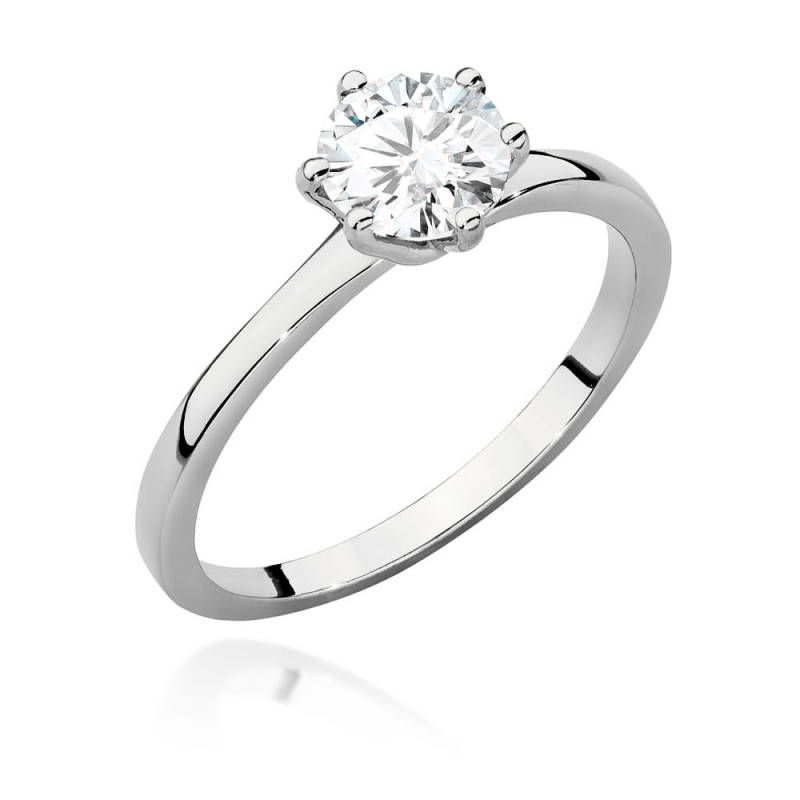 Pierścionek W535 Diament 1,00ct białe złoto