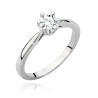 Pierścionek W539 Diament 0,40ct białe złoto