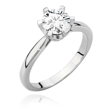 Pierścionek W539 Diament 1,00ct białe złoto
