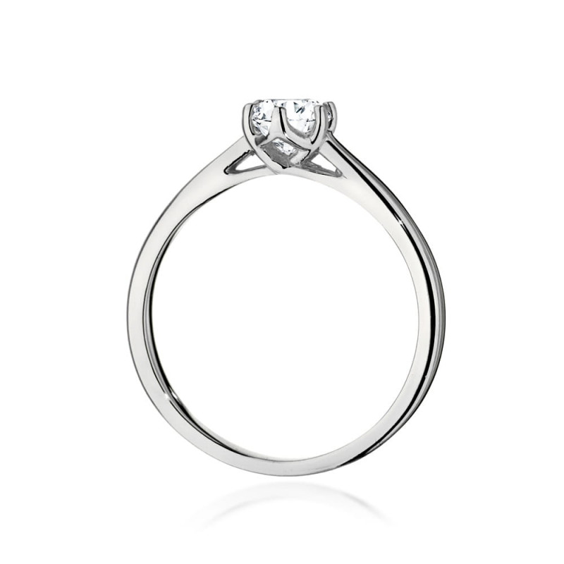 Pierścionek W540 Diament 0,40ct białe złoto