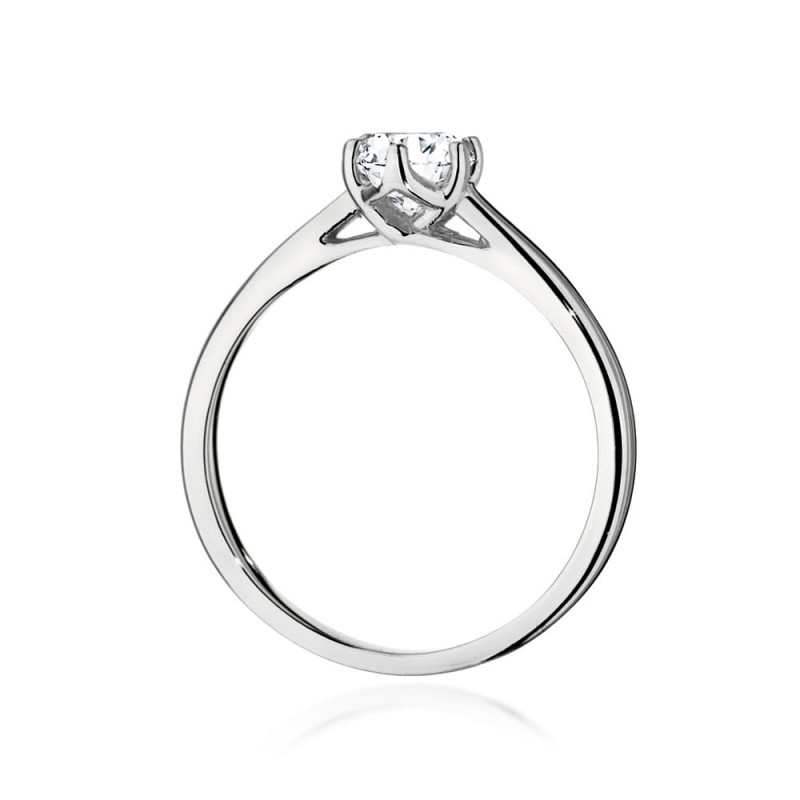 Pierścionek W540 Diament 0,50ct białe złoto