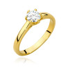 Pierścionek W540 Diament 0,50ct żółte złoto