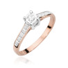 Pierścionek W474 Diament 0,08ct różowe złoto