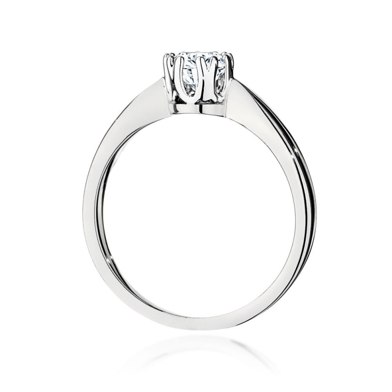 Pierścionek W541 Diament 0,40ct białe złoto