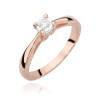Pierścionek W475 Diament 0,08ct różowe złoto