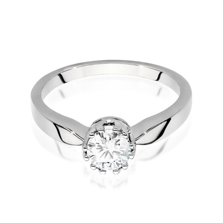 Pierścionek W541 Diament 0,50ct białe złoto