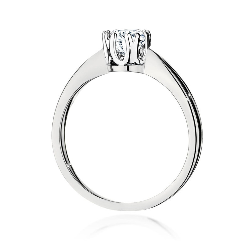 Pierścionek W541 Diament 0,50ct białe złoto