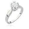 Pierścionek W541 Diament 0,70ct białe złoto