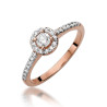 Pierścionek W477 Diament 0,30ct różowe złoto