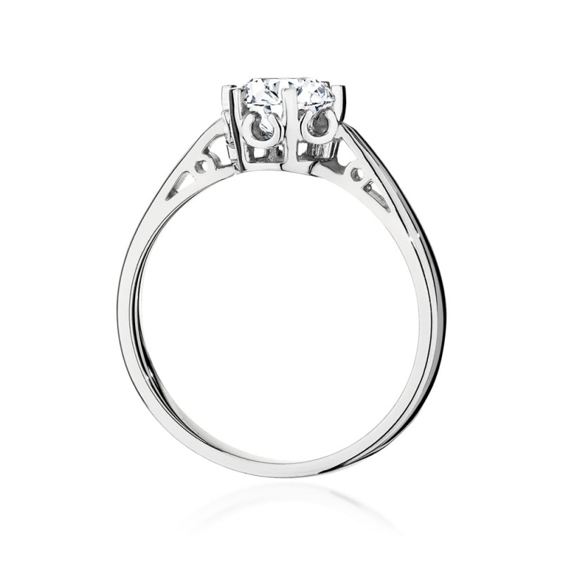 Pierścionek W542 Diament 0,70ct białe złoto