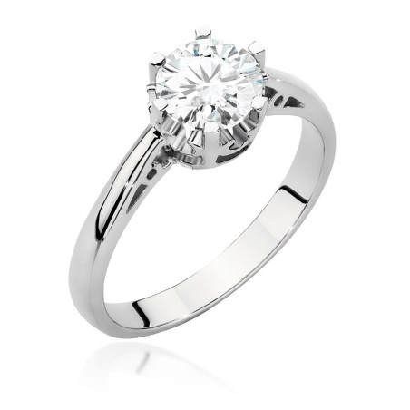 Pierścionek W542 Diament 1,00ct białe złoto