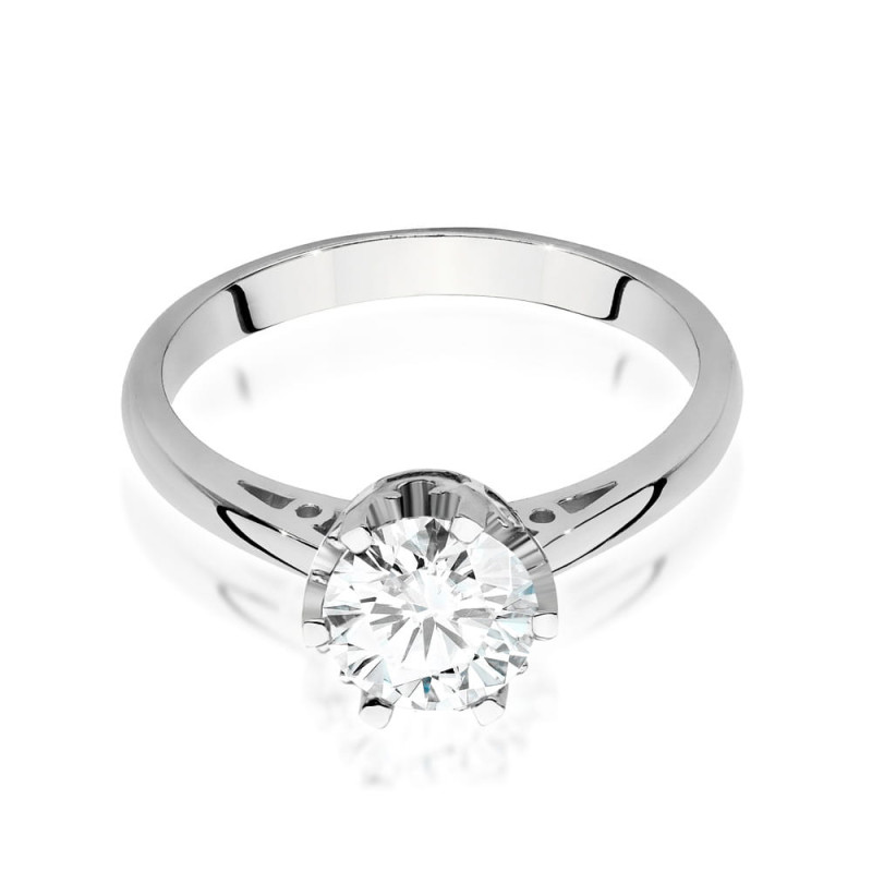 Pierścionek W542 Diament 1,00ct białe złoto