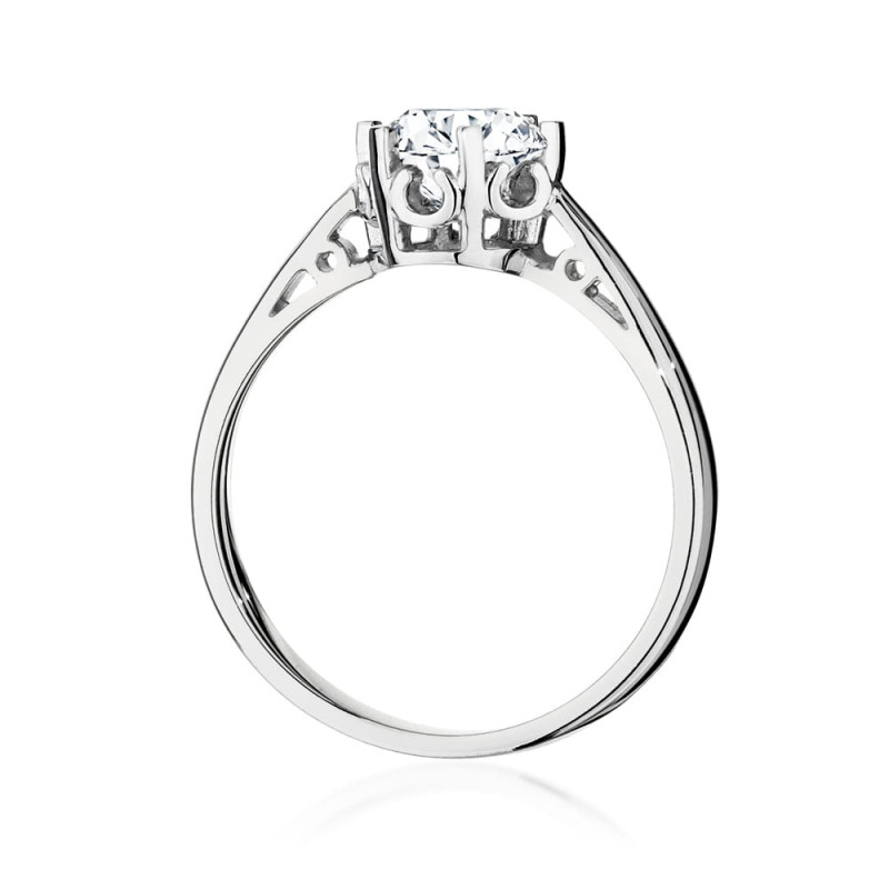 Pierścionek W542 Diament 1,00ct białe złoto