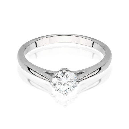 Pierścionek W543 Diament 0,50ct białe złoto