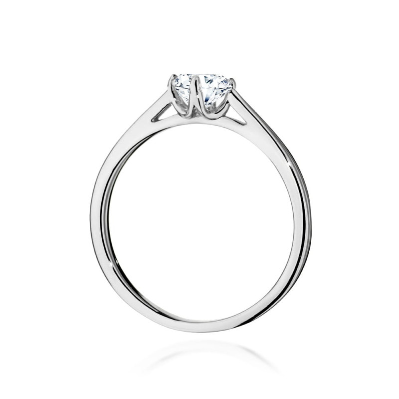 Pierścionek W543 Diament 0,50ct białe złoto