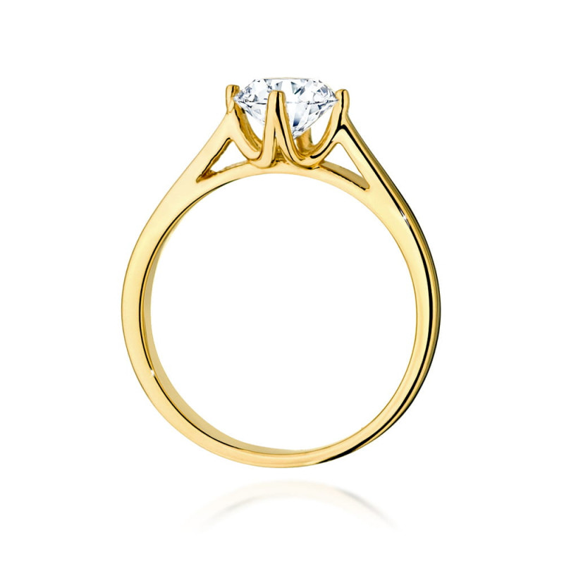 Pierścionek W543 Diament 1,00ct żółte złoto
