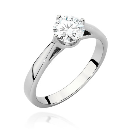 Pierścionek W543 Diament 0,70ct białe złoto