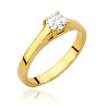 Pierścionek W544 Diament 0,40ct żółte złoto