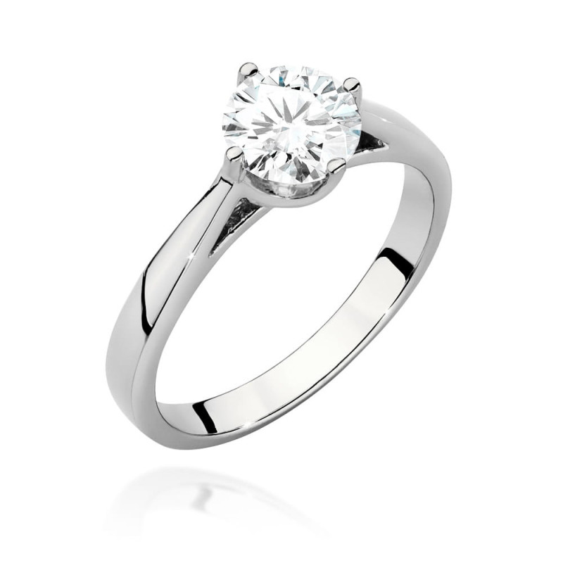 Pierścionek W543 Diament 1,00ct białe złoto