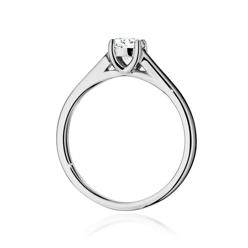 Pierścionek W544 Diament 0,40ct białe złoto