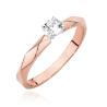 Pierścionek W484 Diament 0,15ct różowe złoto