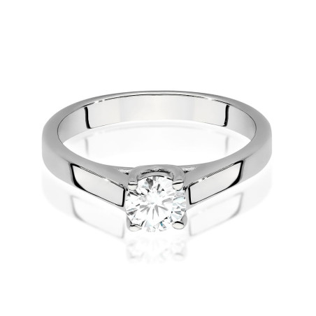 Pierścionek W544 Diament 0,50ct białe złoto