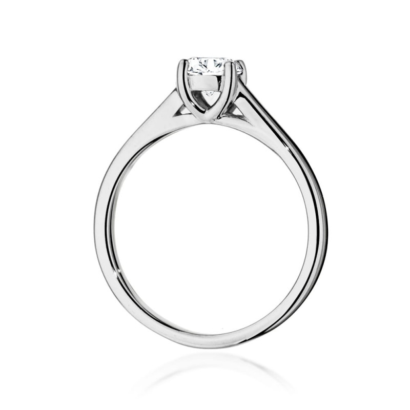 Pierścionek W544 Diament 0,50ct białe złoto
