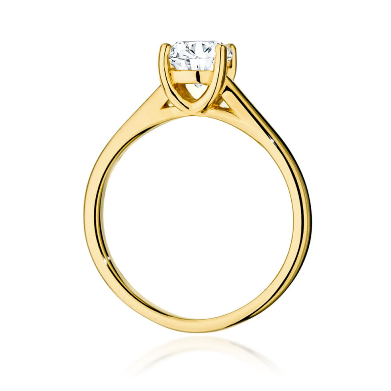 Pierścionek W544 Diament 1,00ct żółte złoto
