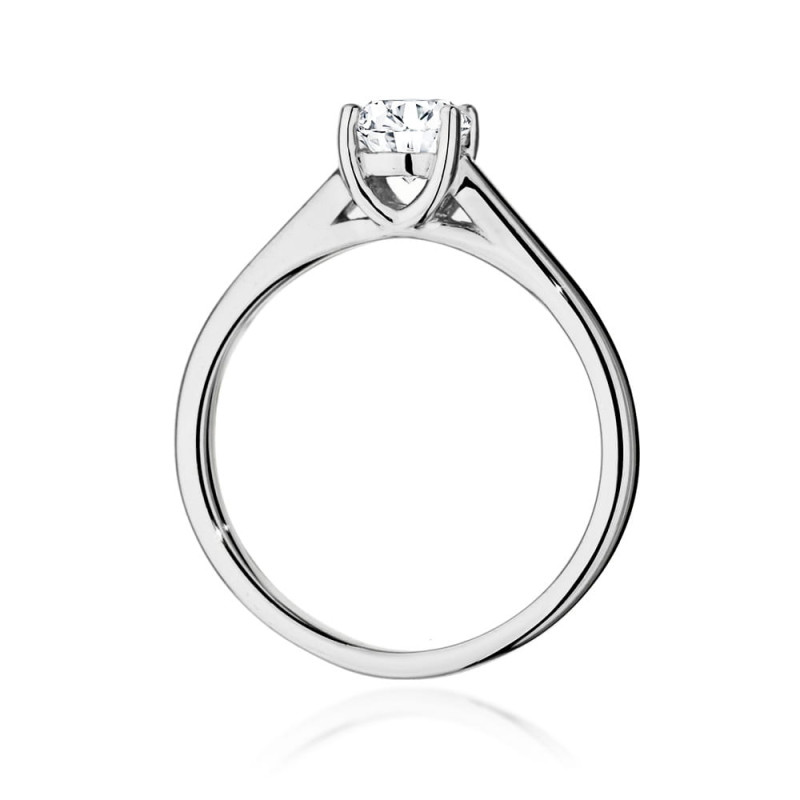 Pierścionek W544 Diament 0,70ct białe złoto
