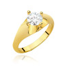 Pierścionek W545 Diament 0,70ct żółte złoto