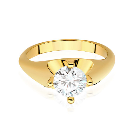 Pierścionek W545 Diament 1,00ct żółte złoto