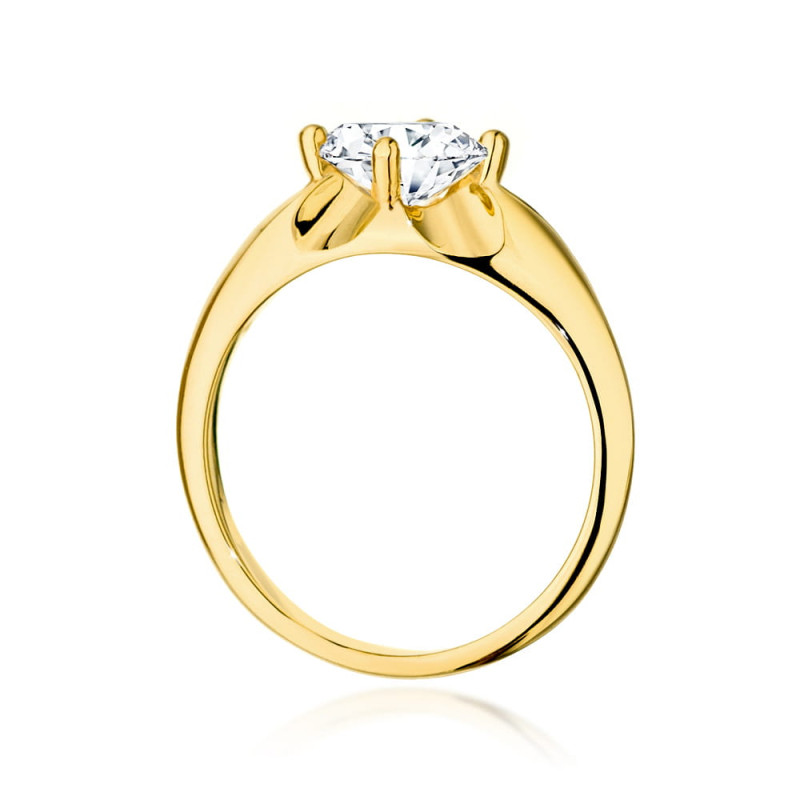 Pierścionek W545 Diament 1,00ct żółte złoto