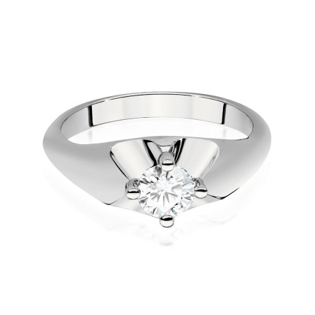 Pierścionek W545 Diament 0,50ct białe złoto