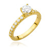 Pierścionek W546 Diament 0,50ct żółte złoto