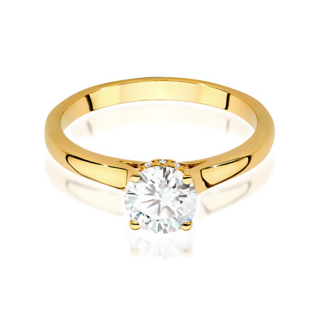 Pierścionek W547 Diament 0,70ct żółte złoto