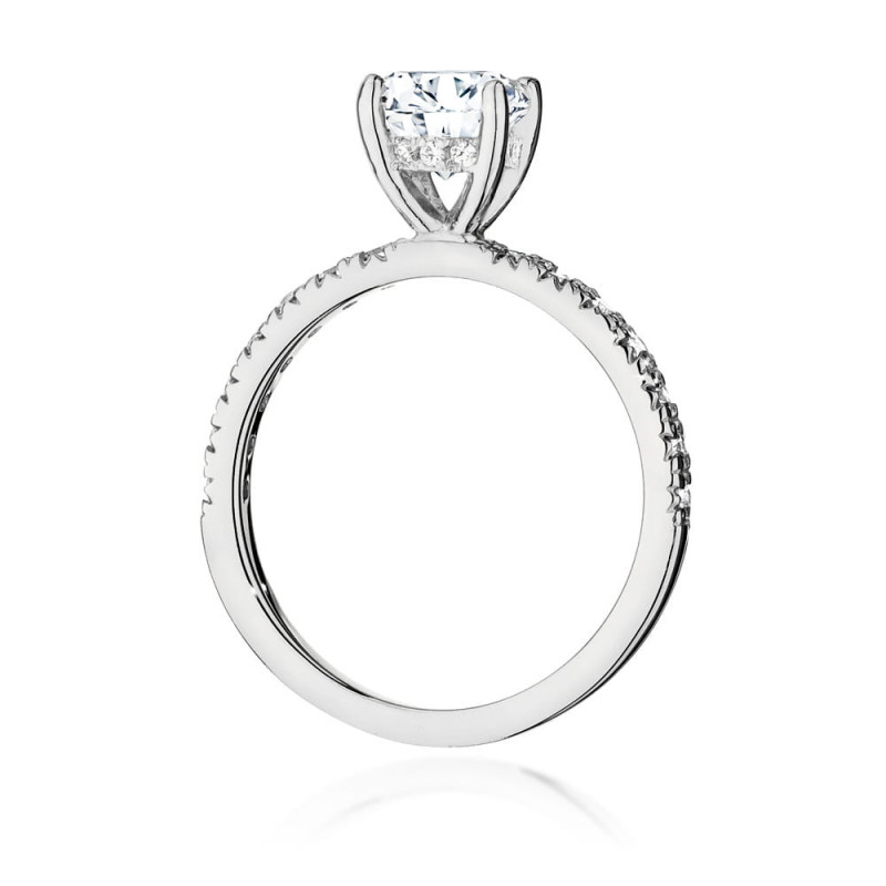 Pierścionek W546 Diament 1,00ct białe złoto