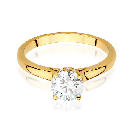 Pierścionek W547 Diament 1,00ct żółte złoto