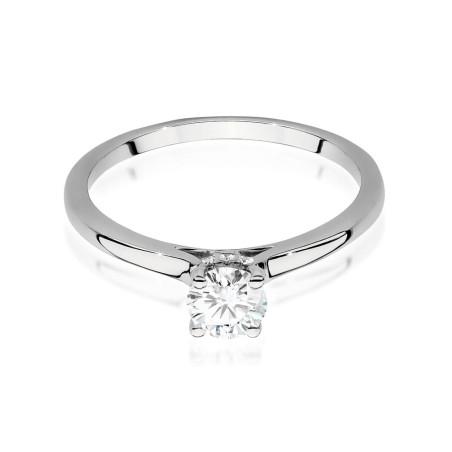 Pierścionek W547 Diament 0,40ct białe złoto