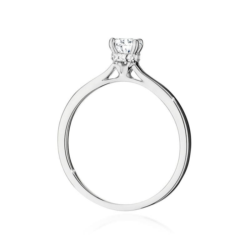 Pierścionek W547 Diament 0,40ct białe złoto