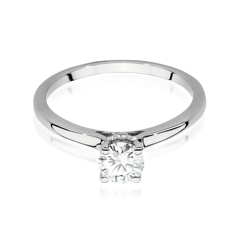 Pierścionek W547 Diament 0,50ct białe złoto