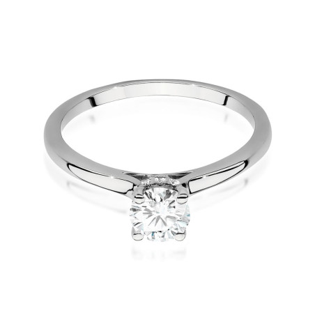 Pierścionek W547 Diament 0,50ct białe złoto