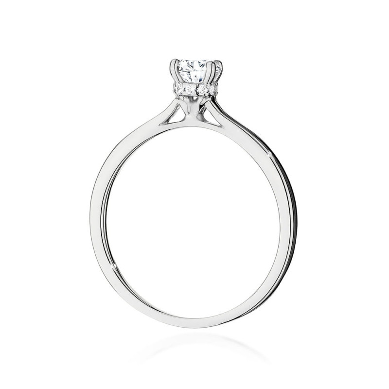 Pierścionek W547 Diament 0,50ct białe złoto