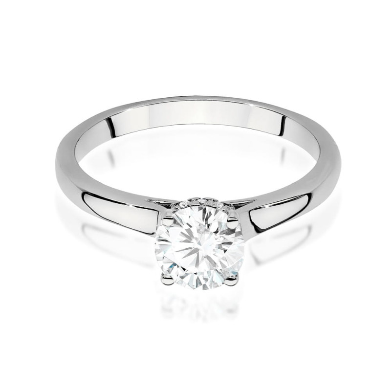 Pierścionek W547 Diament 0,70ct białe złoto